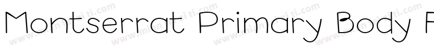 Montserrat Primary Body Font字体转换